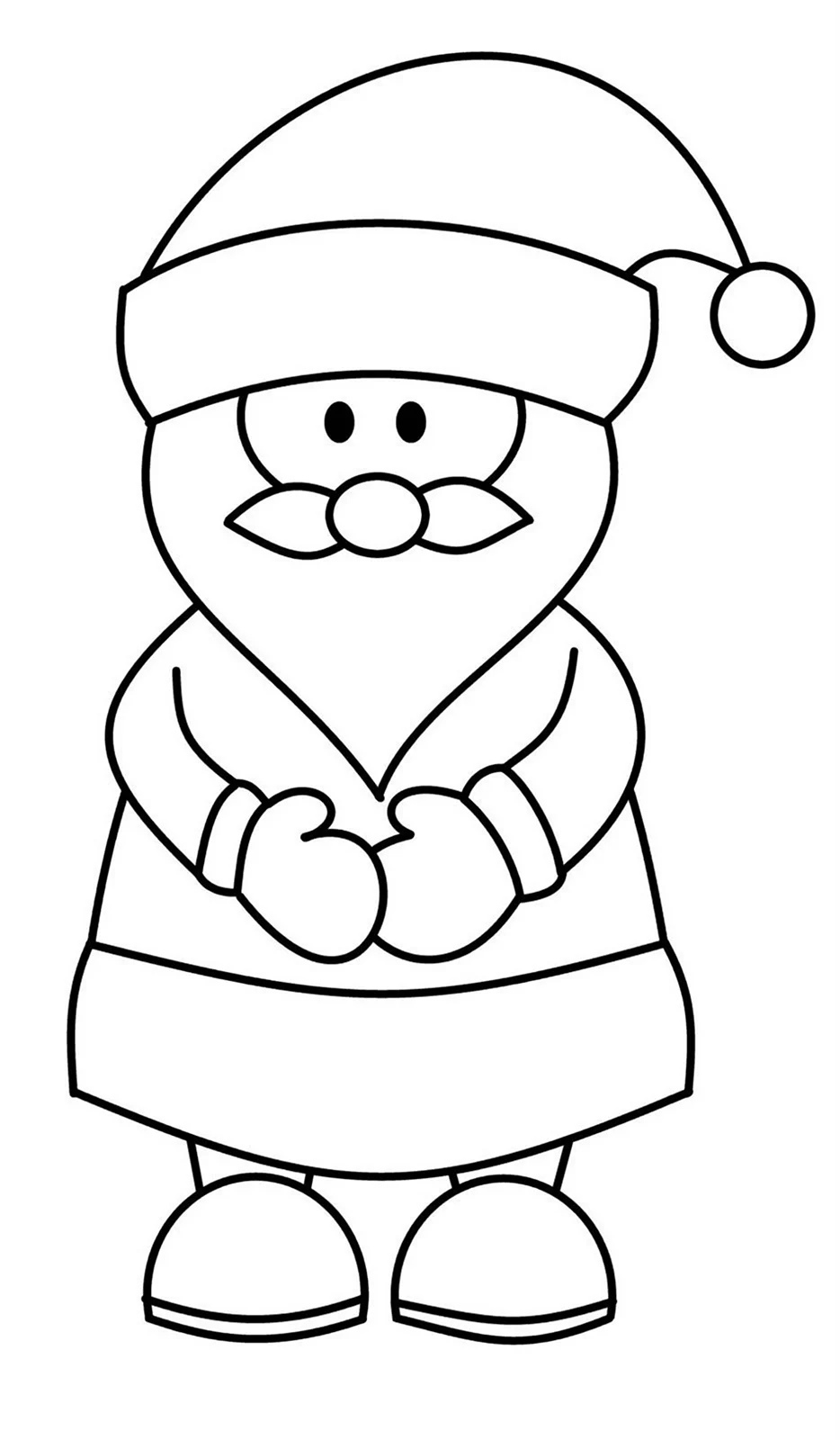 Рисовать Деда Мороза