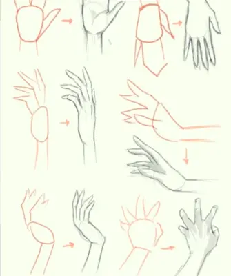 Рисовка рук