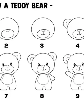 Рисуем медведя поэтапно для детей