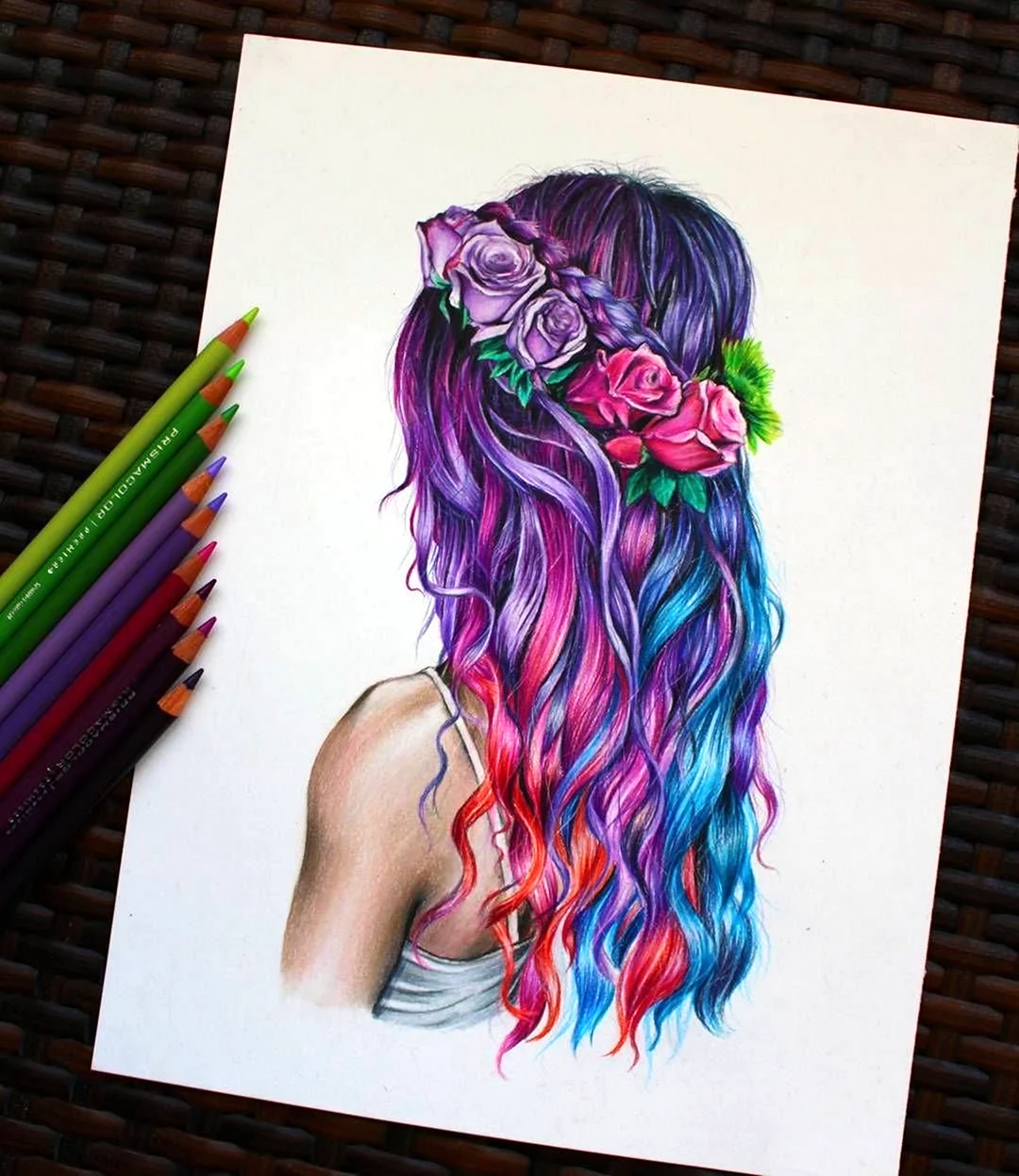 Рисунки девочек цветные. Красивые рисунки. Рисунки цветные. Идеи для рисунков. Волосы рисунок.
