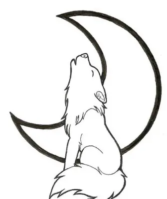 Рисунки для срисовки волки легкие
