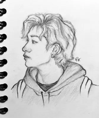 Рисунок бан Чана Stray Kids