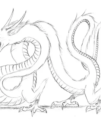 Рисунок дракона для срисовки