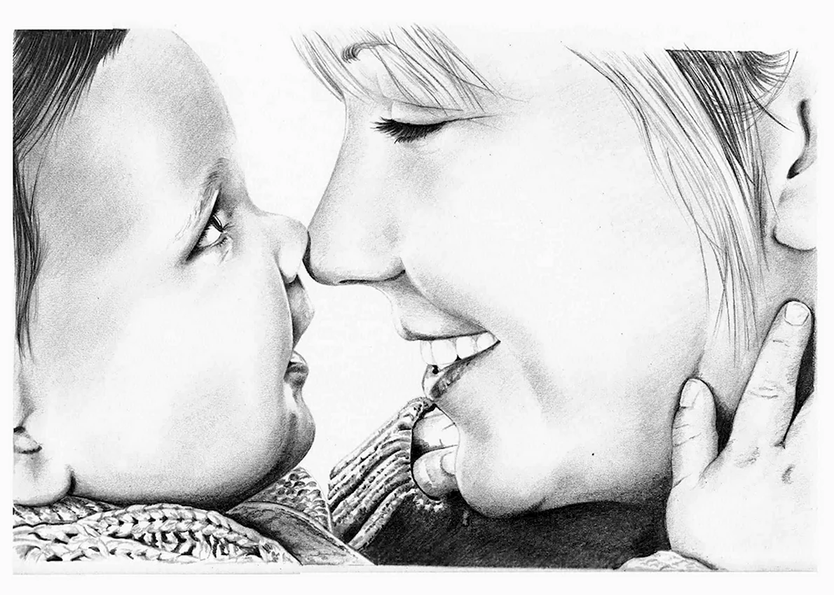 Мне 17 маме 37. Рисунок на день матери карандашом. Рисунок матери и ребенка карандашом. Мама с ребенком рисунок карандашом. Красивые рисунки для мамы карандашом.