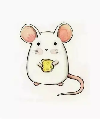 Рисунок мышки для срисовки