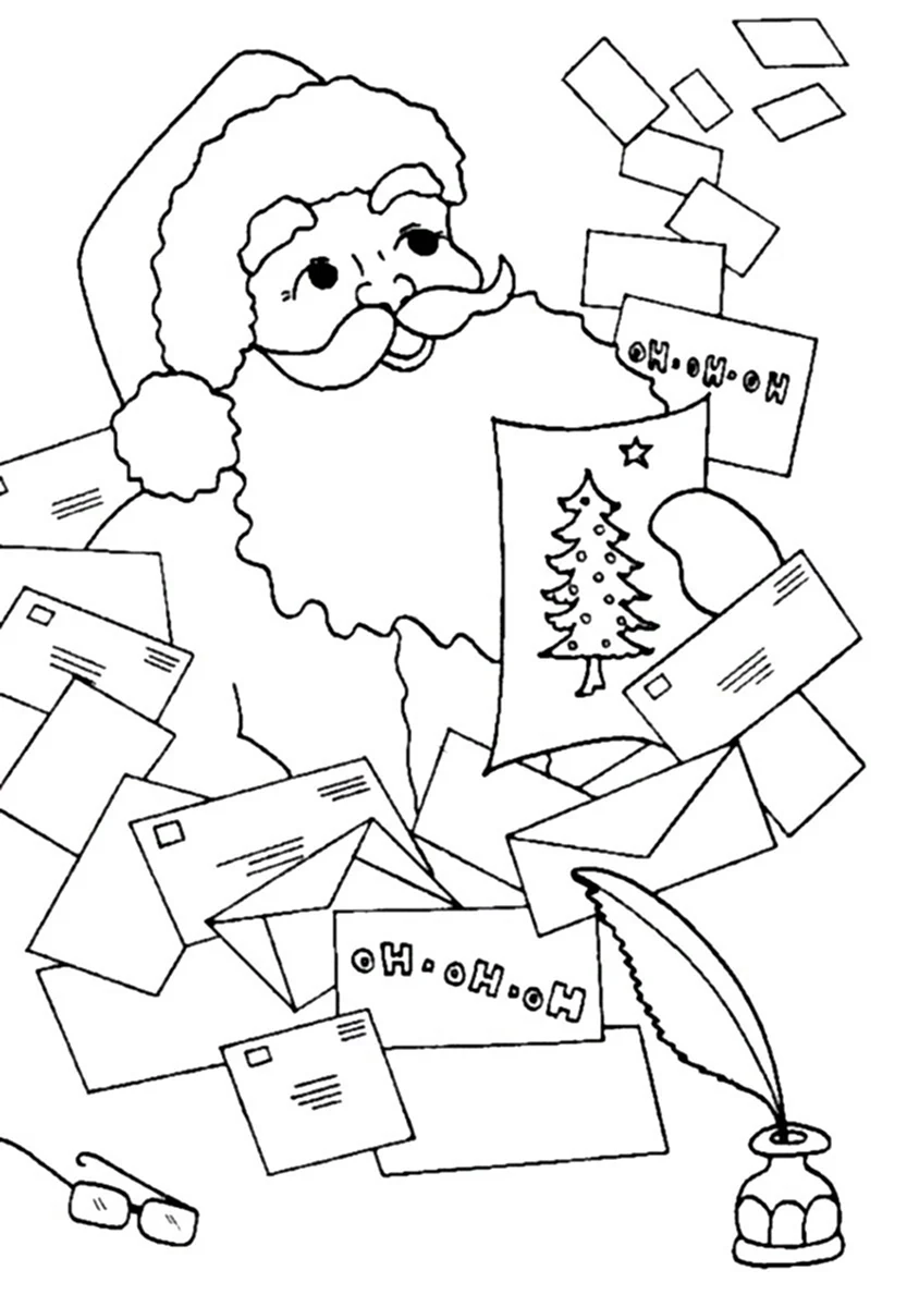 Рисунок на тему письмо деду Морозу