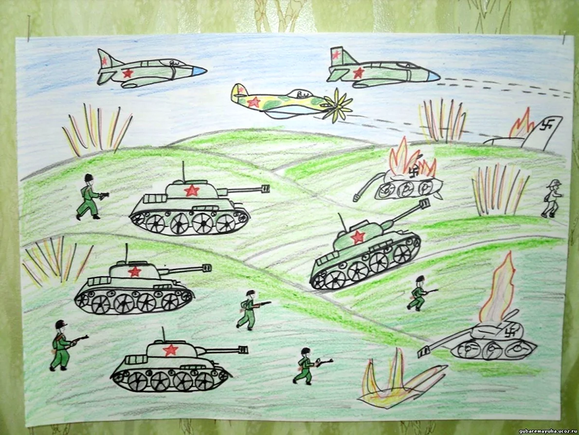 Рисунок на тему Военная техника