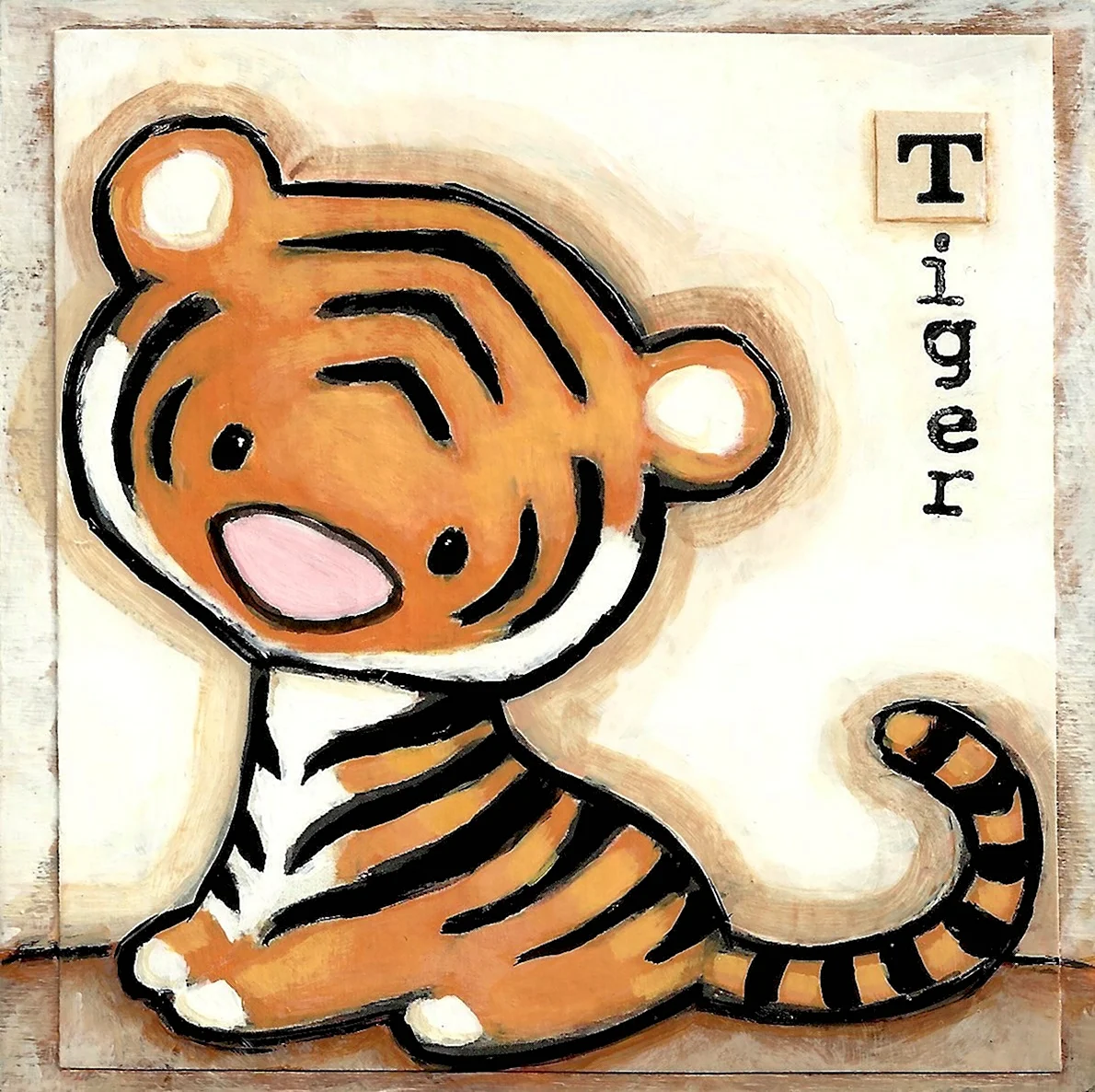 Рисунок символ года тигр милый