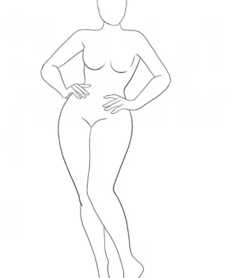 Рисунок женское тело в полный рост