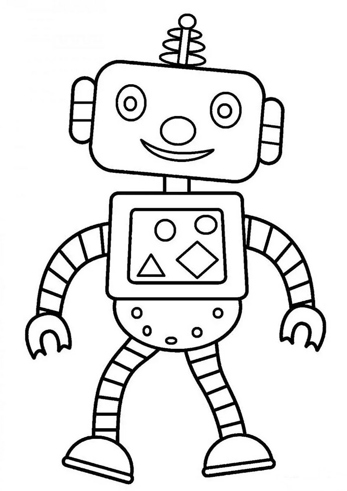 Роботы раскраска для детей