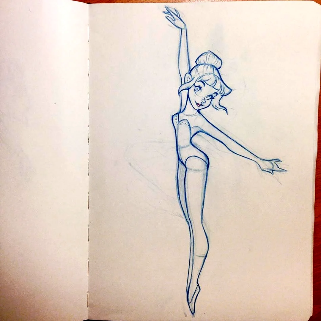 Скетчбук балерина