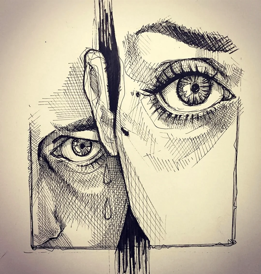 Скетчбук глаза