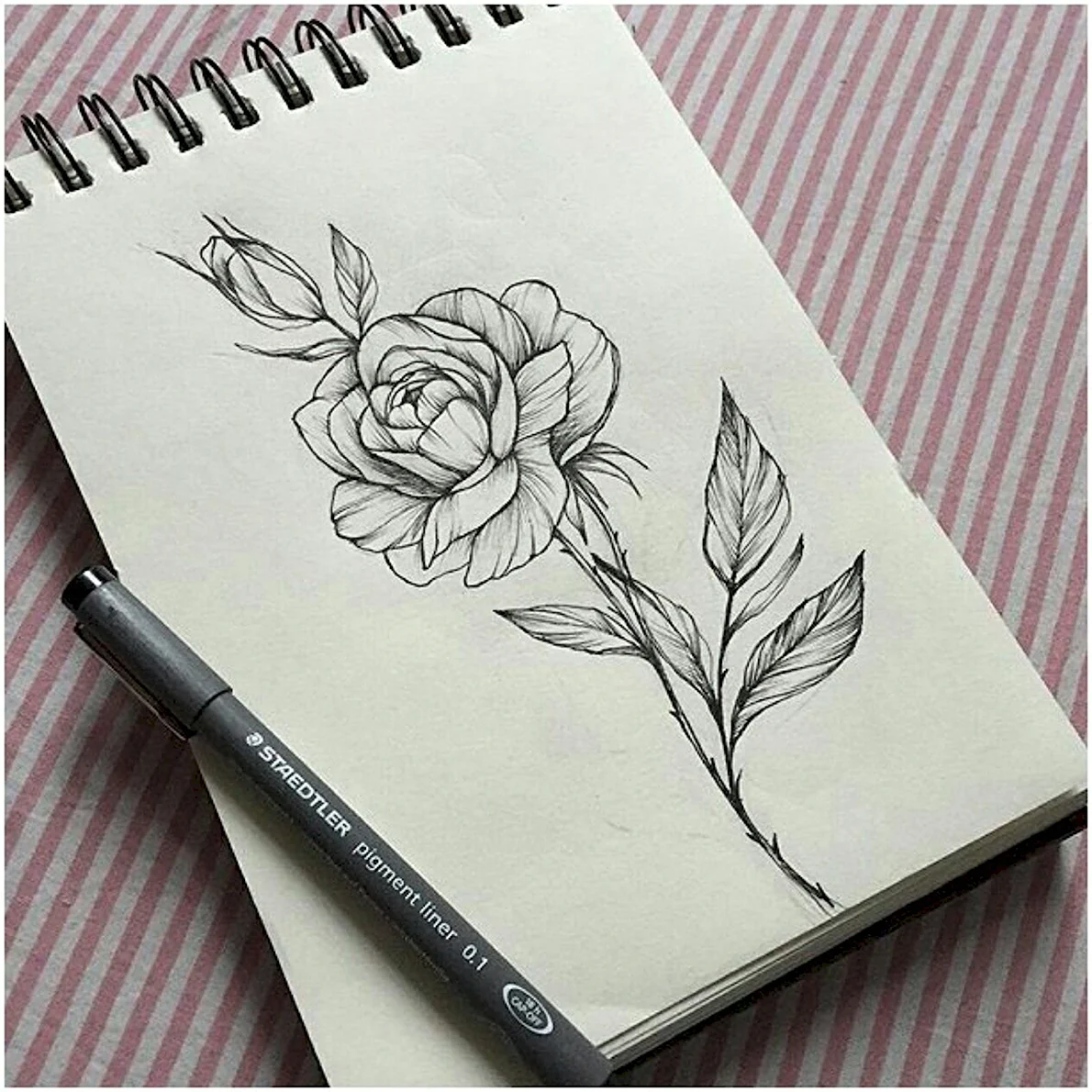 Цветы для срисовки в скетчбук (39 шт)