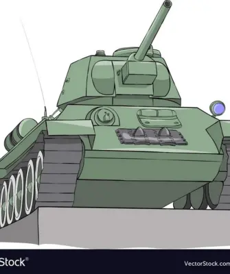 Танк т-34 vector