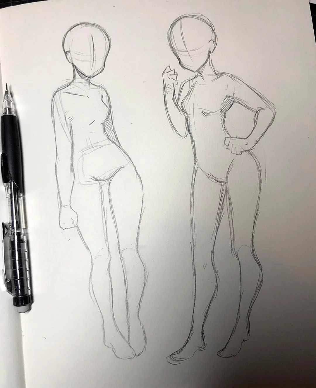 Тело девушки для рисования