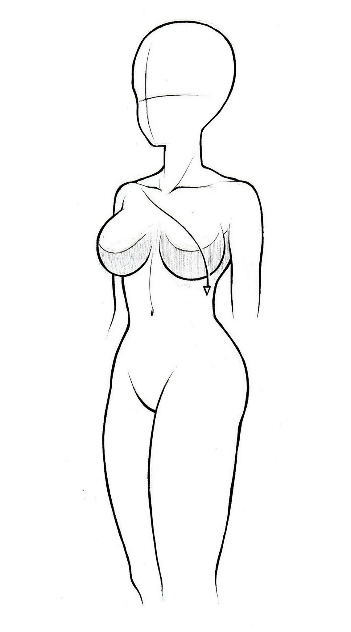 Тело девушки рисунок