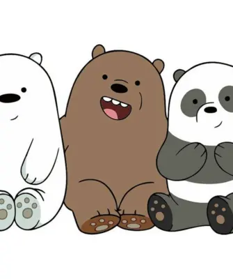 Три медведя белый Панда и Гризли