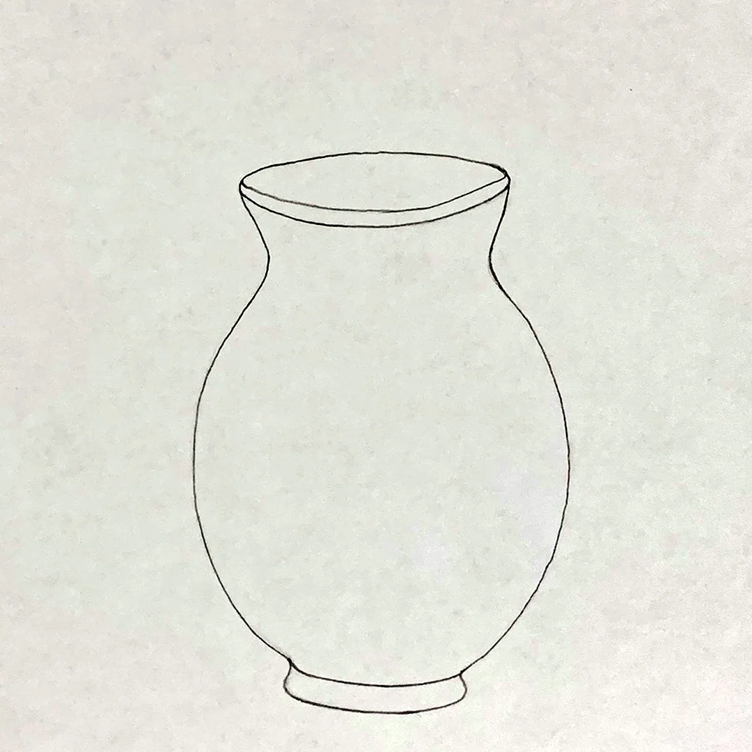 Как рисовать сосуд: вазу графин кувшин