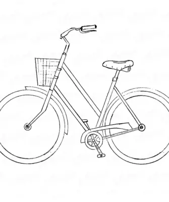 Велосипед карандашом