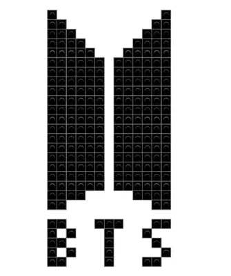 Вышивки крестом логотип BTS
