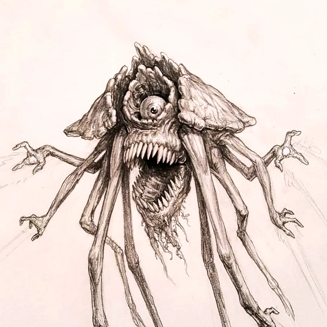 Рисунки для срисовки страшные монстры (37 шт)